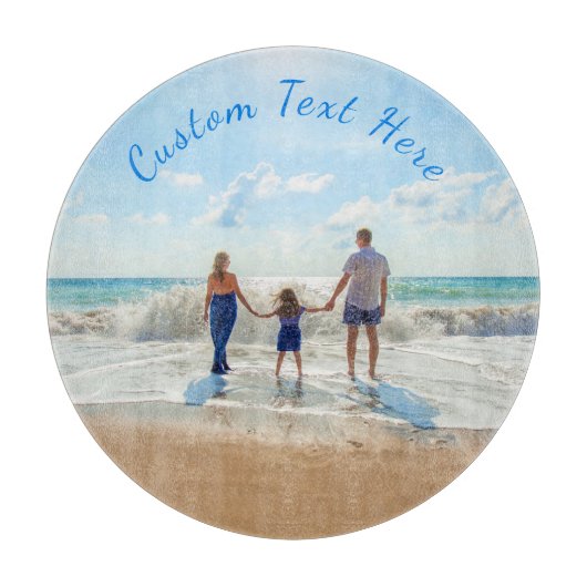 あなたの写真とカスタム文字の切断ボード カッティングボード (正面)