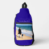 あなたの写真とカスタム文字スパーソナライズされたリングバッグ スリングバッグ (正面)