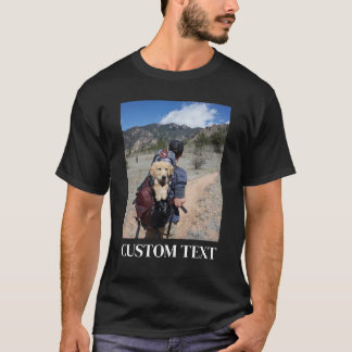 あなたの写真とテキストを入れて、カスタムフォト、パーソナライズド Tシャツ