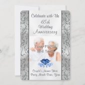 あなたの写真とテキスト 65周年記念の招待状 招待状 (正面)