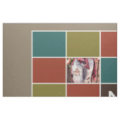 あなたの写真とモノグラムカスタムの織物 ファブリック (ファットクウォーター)