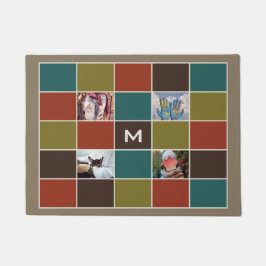 あなたの写真とモノグラムカスタムドアマット ドアマット