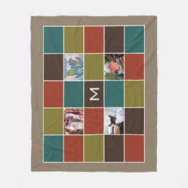 あなたの写真とモノグラムカスタムフリースブランケット フリースブランケット