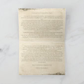 あなたの写真と一緒にパーチメントメリークリスマスカード シーズンカード (内部)