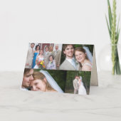 あなたの写真と一緒にパーチメントメリークリスマスカード シーズンカード (裏面)