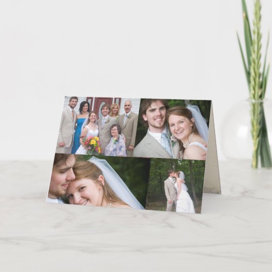 あなたの写真と一緒にパーチメントメリークリスマスカード シーズンカード (裏面)