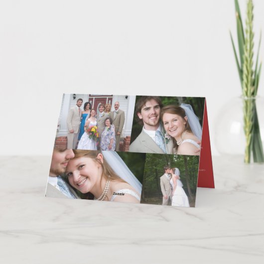 あなたの写真と一緒にメリークリスマスカード シーズンカード (裏面)