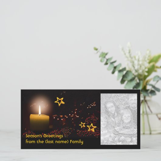 あなたの写真と一緒に季節のご挨拶 シーズンカード (スタンド正面)