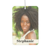 あなたの写真と名前カスタム車の空気フレッシュナー カーエアーフレッシュナー (正面)