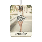 あなたの写真と名前カスタム車の空気フレッシュナー カーエアーフレッシュナー (裏面)