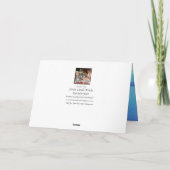 あなたの写真と名前ビーチクリスマスカード シーズンカード (裏面)