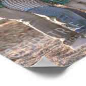 あなたの写真と名前2026カレンダーフェイクキャンバス ポスター (角)