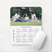 あなたの写真と名前 2027年カレンダー マウスパッド (マウス)