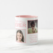 あなたの写真と名前MOM最高のマグ マグカップ (中央)