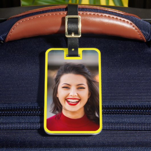 あなたの写真と情報ラゲージトラベルラベル ラゲッジタグ (正面インサイチュ2)