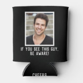 あなたの写真と文字おもしろいカスタム 缶クーラー (正面)