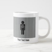 あなたの写真と文字はこちらカスタムジャンボマグ ジャンボコーヒーマグカップ (右)