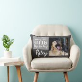 あなたの写真と文字を追加するすべての犬は彼の日の灰色を持っている ランバークッション (椅子)