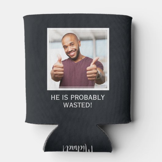 あなたの写真と文字カスタムはクーラー 缶クーラー (裏面)