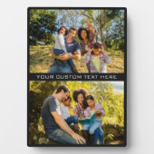 あなたの写真と文字カスタムプラーク フォトプラーク (正面)