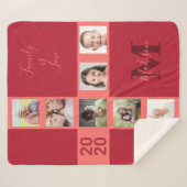 あなたの写真と文字カスタム毛布 シェルパブランケット (正面(横))