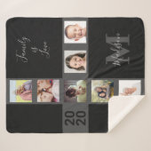 あなたの写真と文字カスタム毛布 シェルパブランケット (正面(横))