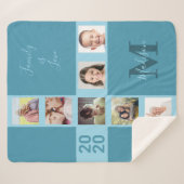 あなたの写真と文字カスタム毛布 シェルパブランケット (正面(横))