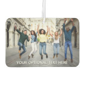 あなたの写真と文字カスタム車の空気フレッシュナー カーエアーフレッシュナー (裏面)