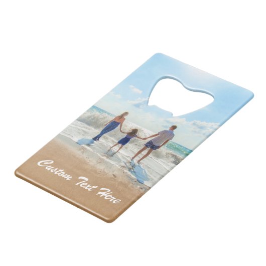 あなたの写真と文字クレジットカードボトルオープナー クレジットカード栓抜き (裏面アングル)