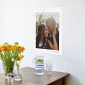 あなたの写真と文字パーソナライズされたラブタイポグラフィ 箔ポスター (レイダウン (キッチン))