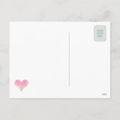 あなたの写真と特別なハート シーズンポストカード (裏面)