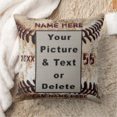 あなたの写真と野パーソナライズされた球装飾用クッション クッション (ブランケット)