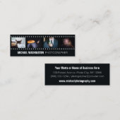 あなたの写真のカスタムなカメラマンの名刺 スキニー名刺 (正面/裏面)