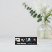 あなたの写真のカスタムなカメラマンの名刺 スキニー名刺 (スタンド正面)