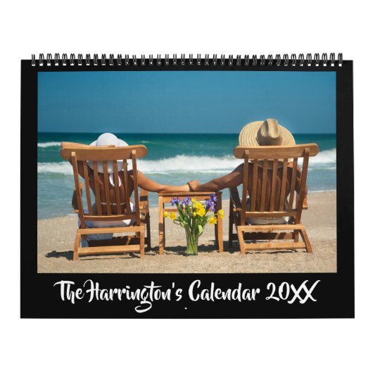 あなたの写真のカスタムなカレンダー(どの年でも!) カレンダー (カバー)