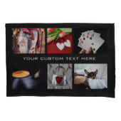 あなたの写真のカスタムなコラージュのテンプレートの枕箱 枕カバー (正面)