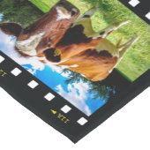 あなたの写真のカスタムなテンプレートのテーブルのランナー ショートテーブルランナー (コーナー)