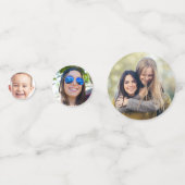 あなたの写真のカスタムなテーブルの紙吹雪 コンフェッティ (正面)