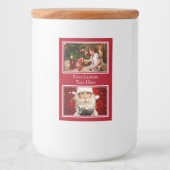 あなたの写真のカスタムクリスマスラベル フードラベル (正面)