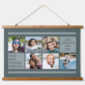 あなたの写真のカスタム文字 吊り下げ型タペストリー (正面)