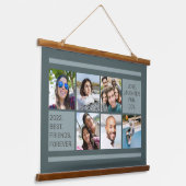 あなたの写真のカスタム文字 吊り下げ型タペストリー (傾斜あり)