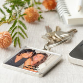 あなたの写真のカッコいいの姉妹を加えて下さい キーホルダー (側面)