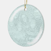 あなたの写真のガラス見るオーナメントを加えて下さい セラミックオーナメント (左)