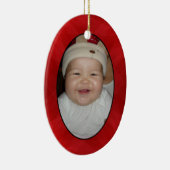 あなたの写真のギフトのラベル及びオーナメント セラミックオーナメント (右)