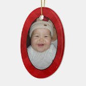 あなたの写真のギフトのラベル及びオーナメント セラミックオーナメント (左)