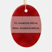 あなたの写真のギフトのラベル及びオーナメント セラミックオーナメント (裏面)