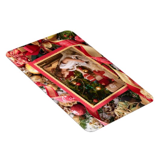 あなたの写真のクカスタムリスマスマグネット マグネット (右側)