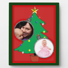 あなたの写真のクリスマスツリー フォトプラーク