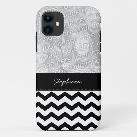 あなたの写真のシェブロンのジグザグ形のiPhone 5の場合を加えて下さい Case-Mate iPhoneケース (裏面)