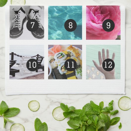 あなたの写真のスタイル12のイメージを生成して下さい キッチンタオル (折り畳み)